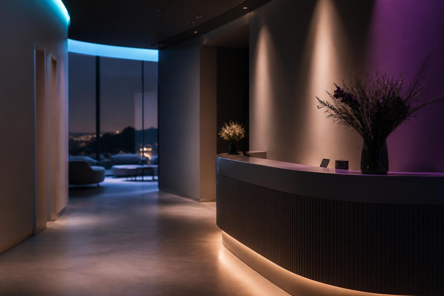 Modern clinic reception ready to receive new clients
